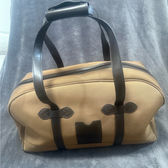 Elegant Tan and Brown Men's Vintage POLO Ralph Lauren Weekender Bag